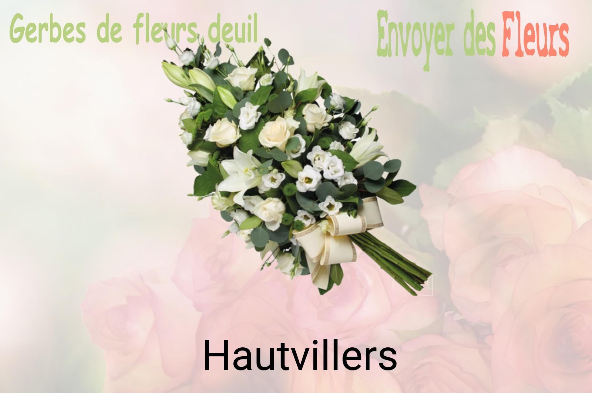 Gerbe de fleurs de deuil livrée à Hautvillers